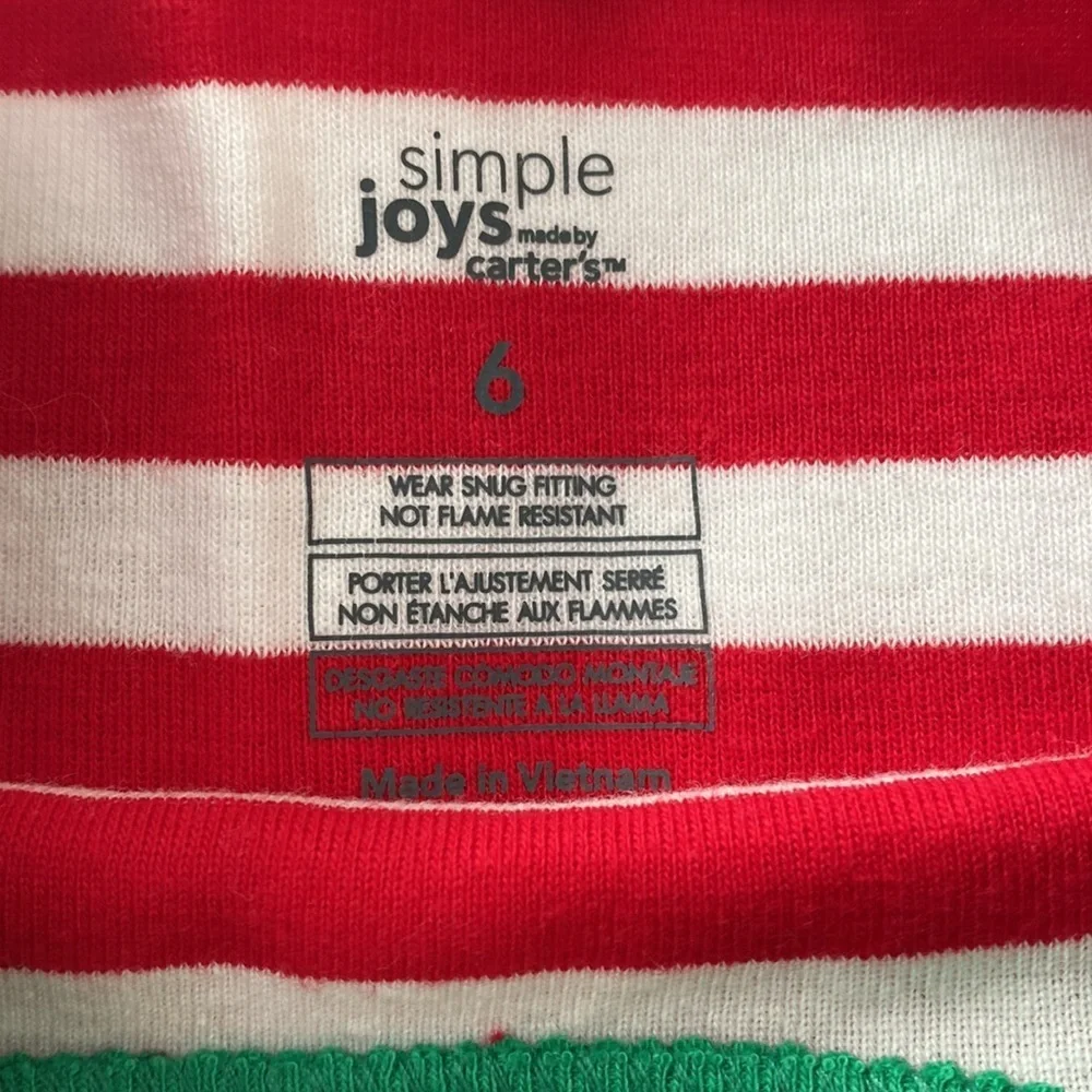 Simple Joy by Carters Santa’s Helper PJ Set Size 6
